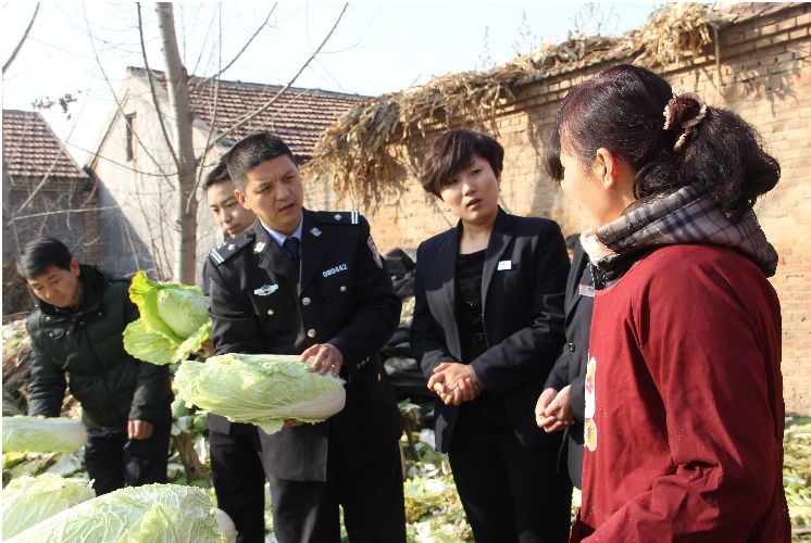 禹城警方微信荡起爱心涟漪滞销白菜爱心抢购