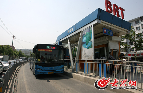 2008年4月以来,济南公交先后开通运行了10条brt线路.