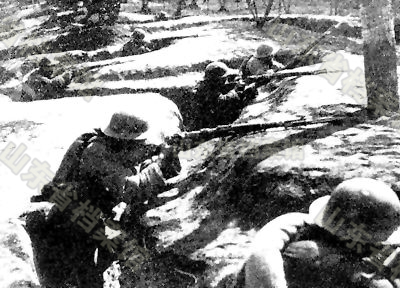 日军坂垣师团在临沂受到中国军队的顽强阻击(照片)