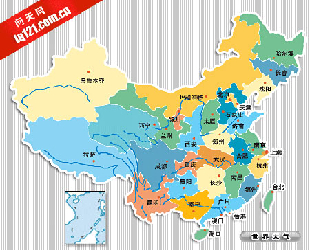 淮河以北大部地區的氣溫將下降6-12℃,華北北部和東北地區等地的部分