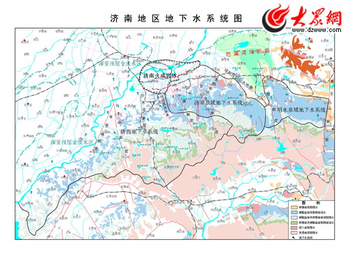 济南泉水分布图图片