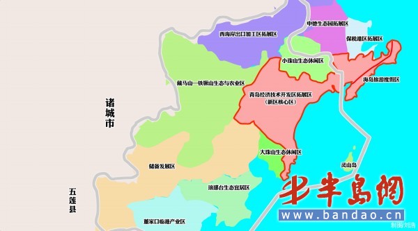 山东青岛胶南市地图图片