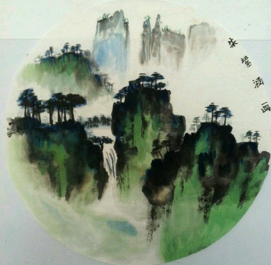 美丽中国梦绘画作品图片
