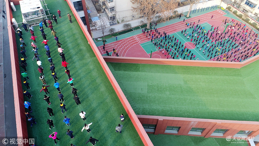 济南解放路第二小学建空中操场27