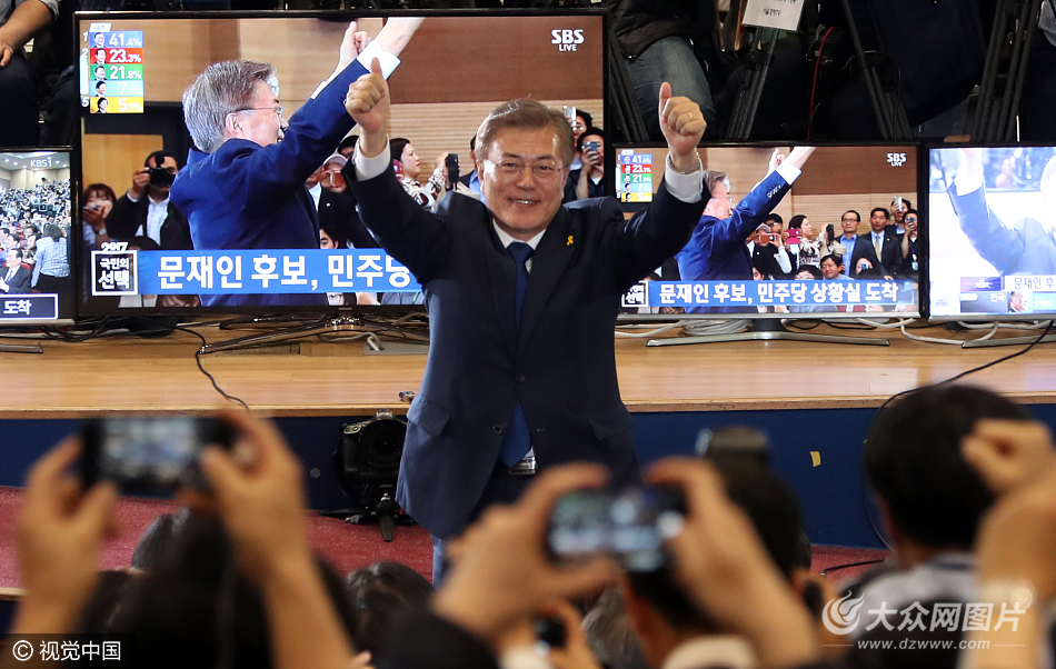 韩国总统选举文在寅胜出