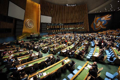 中国再次当选联合国人权理事会成员国 5月12日,第63届联合国大会第83