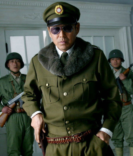 陈道明在《建国大业》中扮演稽查大队队长阎锦文(资料图片)